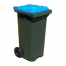 120 Ltr Green Bin Blue Lid