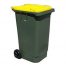 240lt Green Bin Yellow Lid